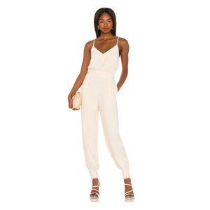 Lovers + Friends Cream Spaghetti Strap Jumpsuit